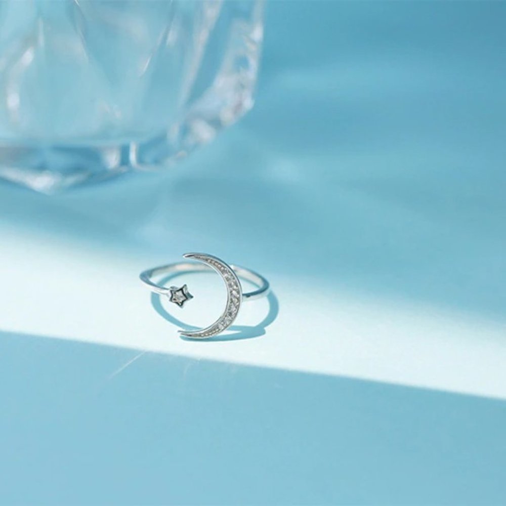 "925 Sterling Silver Simple Zircon  Rings, F227_6